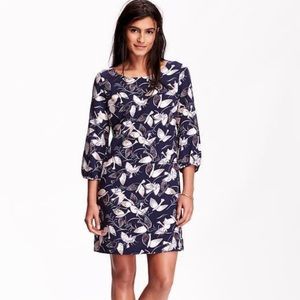 Old Navy Bird Flower Print Short Dress Size Medium